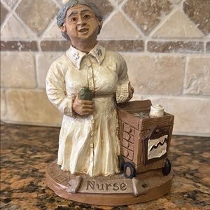 Nurse Figurine with Med Cart